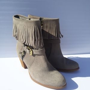 Lauren Ralph Lauren fringe booties. Size 9.5B.